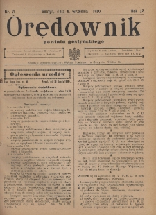 Orędownik Powiatu Gostyńskiego 1930.09.06 R. 12 Nr 71