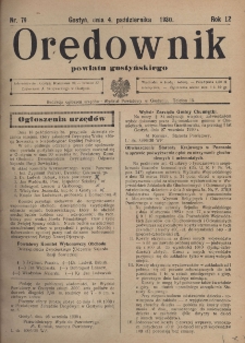 Orędownik Powiatu Gostyńskiego 1930.10.04 R. 12 Nr 79