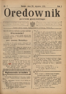 Orędownik Powiatu Gostyńskiego 1931.01.28 R.13 nr 7