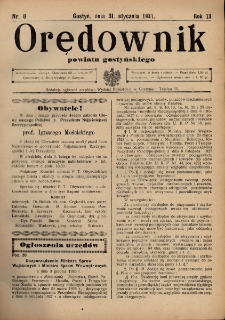 Orędownik Powiatu Gostyńskiego 1931.01.31 R.13 nr 8