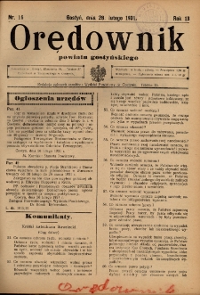 Orędownik Powiatu Gostyńskiego 1931.02.28 R.13 nr 16