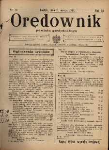 Orędownik Powiatu Gostyńskiego 1931.03.11 R.13 nr 19