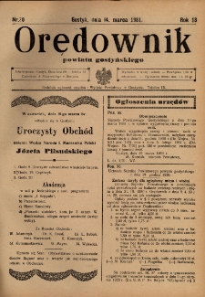 Orędownik Powiatu Gostyńskiego 1931.03.14 R.13 nr 20