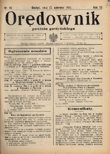 Orędownik Powiatu Gostyńskiego 1931.06.17 R.13 nr 47
