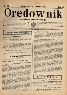 Orędownik Powiatu Gostyńskiego 1931.06.20 R.13 nr 48