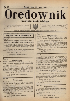 Orędownik Powiatu Gostyńskiego 1931.07.15 R.13 nr 55