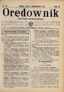 Orędownik Powiatu Gostyńskiego 1931.10.07 R.13 nr 79