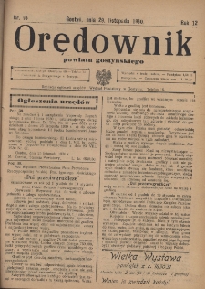 Orędownik Powiatu Gostyńskiego 1930.11.29 R. 12 Nr 95