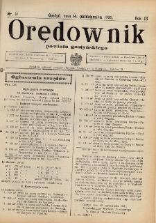 Orędownik Powiatu Gostyńskiego 1931.10.14 R.13 nr 81
