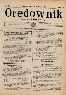 Orędownik Powiatu Gostyńskiego 1931.11.14 R.13 nr 90