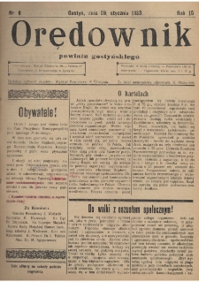 Orędownik Powiatu Gostyńskiego 1933.01.28 R. 15 Nr 8