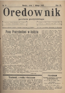 Orędownik Powiatu Gostyńskiego 1933.02.01 R. 15 Nr 9