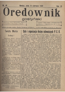 Orędownik Gostyński 1933.06.10 R. 15 Nr 46