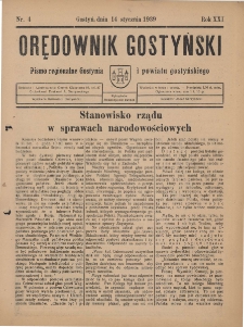 Orędownik Gostyński 1939.01.14 R.21 Nr 4