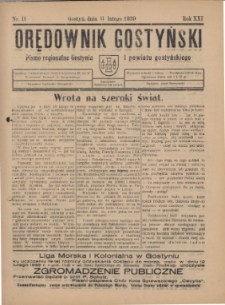 Orędownik Gostyński 1939.02.11 R.21 Nr 11