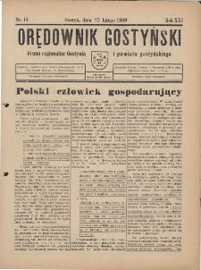 Orędownik Gostyński 1939.02.25 R.21 Nr 15