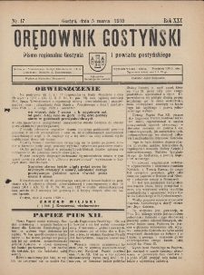Orędownik Gostyński 1939.03.05 R.21 Nr 17