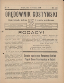 Orędownik Gostyński 1939.04.05 R.21 Nr 26