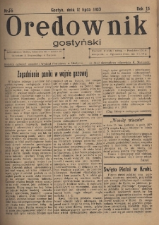 Orędownik Gostyński 1933.07.12 R. 15 Nr 55