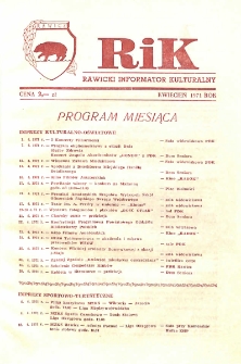 Rawicki Informator Kulturalny 1971.04 R.1