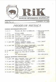 Rawicki Informator Kulturalny 1971.12 R.1