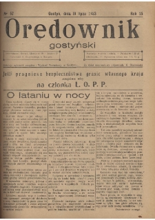 Orędownik Gostyński 1933.07.19 R. 15 Nr 57