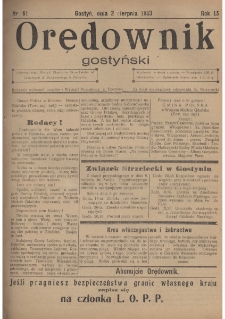 Orędownik Gostyński 1933.08.02 R. 15 Nr 61