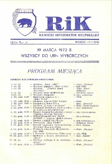 Rawicki Informator Kulturalny 1972.3 R.2