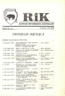 Rawicki Informator Kulturalny 1972.12 R.2