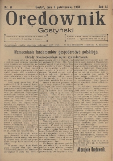 Orędownik Gostyński 1933.10.11 R. 15 Nr 81