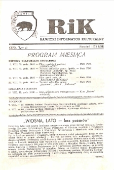 Rawicki Informator Kulturalny 1973.8 R.3