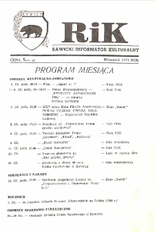 Rawicki Informator Kulturalny 1973.9 R.3
