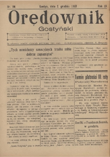 Orędownik Gostyński 1933.12.02 R. 15 Nr 96