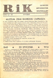 Rawicki Informator Kulturalny 1974.01 R. 4