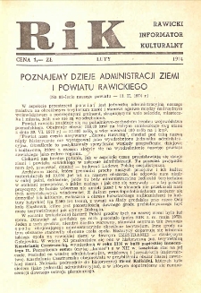 Rawicki Informator Kulturalny 1974.02 R. 4
