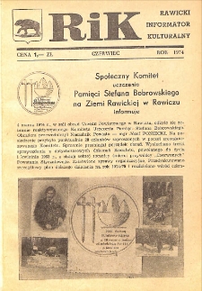 Rawicki Informator Kulturalny 1974.06 R. 4
