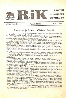 Rawicki Informator Kulturalny 1974.10 R. 4