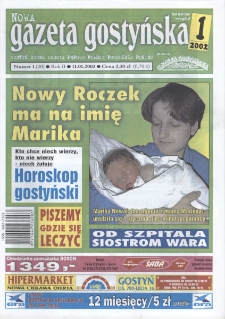 Nowa Gazeta Gostyńska 2002.01.11 R. 2 nr 1