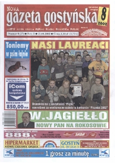 Nowa Gazeta Gostyńska 2002.04.21 R. 2 nr 8