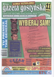 Nowa Gazeta Gostyńska 2002.10.20 R. 2 nr 21