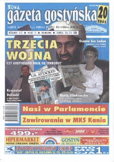 Nowa Gazeta Gostyńska 2001.09.28 R. 1 nr 13
