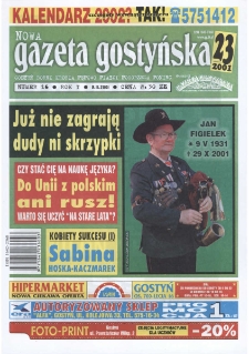 Nowa Gazeta Gostyńska 2001.11.09 R. 1 nr 16