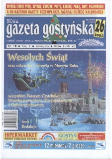 Nowa Gazeta Gostyńska 2001.12 R. 1 nr 19