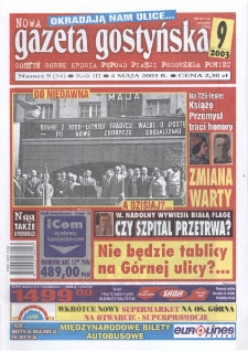 Nowa Gazeta Gostyńska 2003.05.04 R. 3 Nr 9(54)