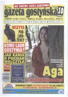 Nowa Gazeta Gostyńska 2003.05.18 R. 3 Nr 10(55)
