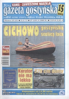 Nowa Gazeta Gostyńska 2003.07.27 R. 3 Nr 15(60)