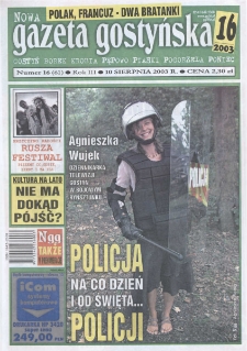 Nowa Gazeta Gostyńska 2003.08.10 R. 3 Nr 16(61)