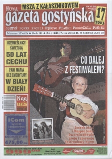 Nowa Gazeta Gostyńska 2003.08.24 R. 3 Nr 17(62)