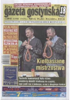 Nowa Gazeta Gostyńska 2003.09.07 R. 3 Nr 18(63)