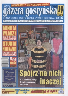 Nowa Gazeta Gostyńska 2003.09.21 R. 3 Nr 19(64)